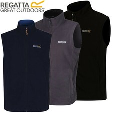 Regatta Mens Tobias Lightweight Micro Fleece Full Zip Bodywarmer Vest Gilet