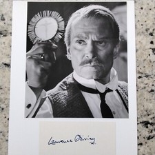Laurence Olivier Signed Card