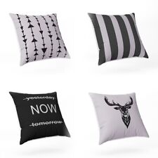 Abstract Decorative Funky  Cushion Covers, Set of  4 Concept Designs, 43x43cm