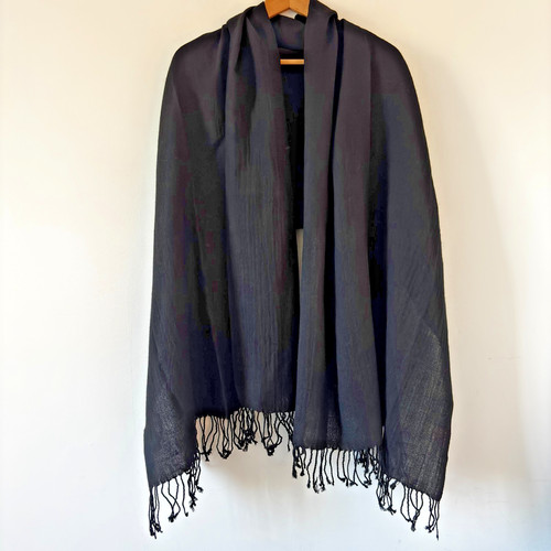 Frangi black 100 wool scarf - 100%,