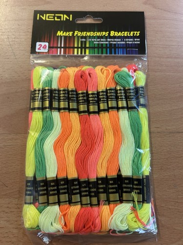 Neon friendship bracelet - friendship,