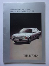 VAUXHALL ROYALE SALOON & COUPE