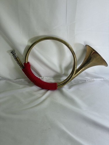 Antique brass hunting horn - antique, no