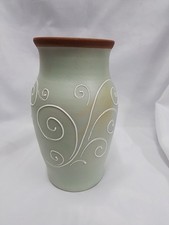 Denby Stoneware Vase Swirl
