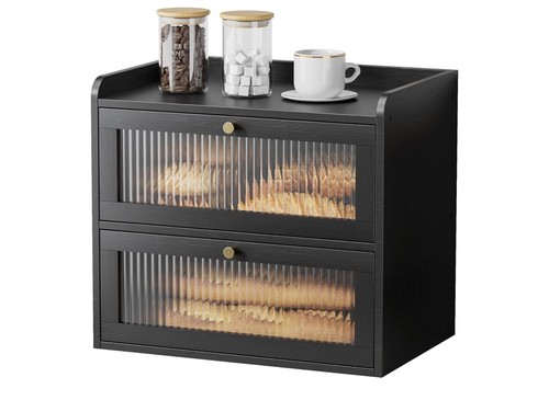 Tier bamboo bread bin wooden - tier,