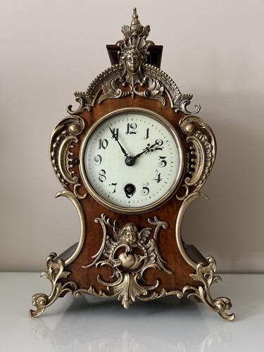 Antique lenzkirch mantel clock - lenzkirch,
