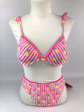 Matalan Pink White Striped 2