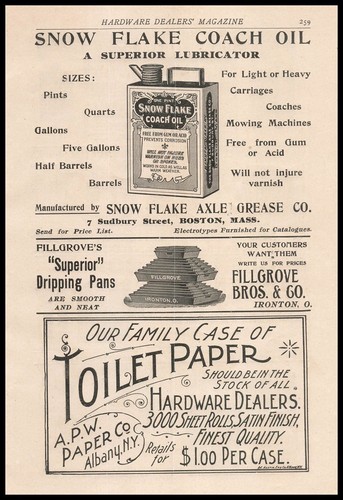 1899 snow flake axle grease - snow,