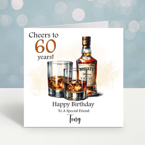 Personalised birthday card - personalised,