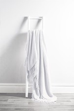 Lisbon Throw 100% Cotton Plain