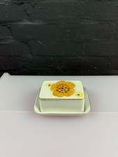 Denby Minstrel Rectangle Covered Butter Dish RARE