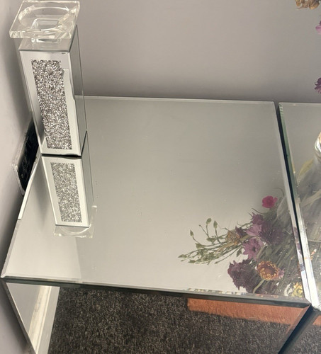 Mirrored glass rectangular - glass,