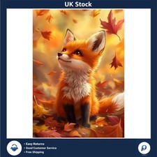 30x40 cm Full Drill Fox