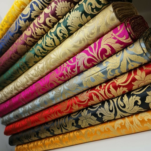 Luxury floral brocade material - floral,