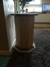 marble pillar vintage Italy light brown touch of dark brown