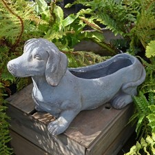 UNUSUAL "SAUSAGE DOG PLANTER"