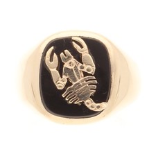 9Carat Yellow Gold Onyx