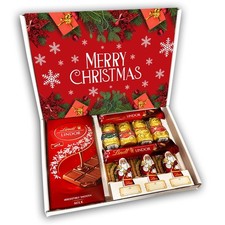 Lindt Lindor Milk Chocolate Bars & Gift Box Hamper Christmas Present