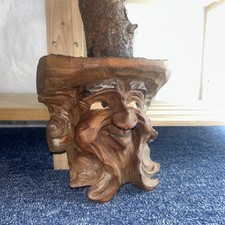 Folk Art Hand Carved Wood Tree