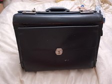 Black Wheeled Pilots Case With Extendable Handle, Combination Locks,