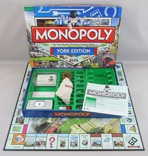 Monopoly York Edition UK Board Game Hasbro Winning Moves 2010 Complete VGC