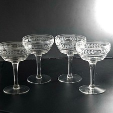 4 Imperial Glass Ohio Etched