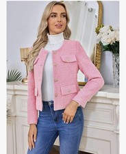 Pink Women’s Tweed Jacket