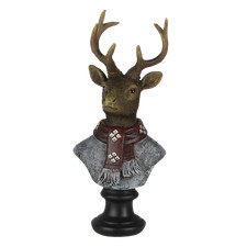 Reindeer Stag Figurine Bust