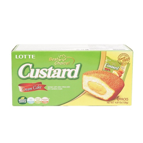 Lotte custard cream cake - cream,