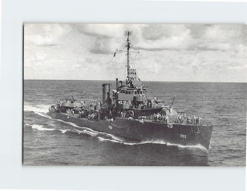 Postcard hull dd 350 - postcard, u.s.s.