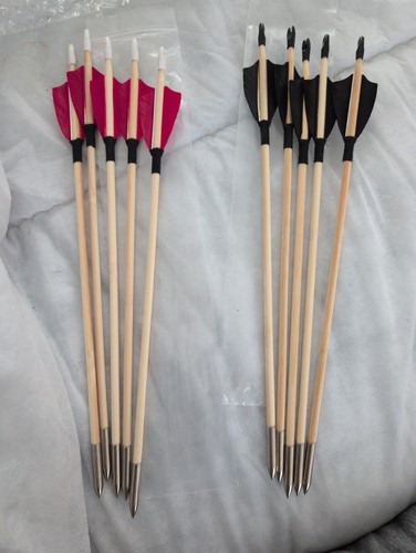 Inch wooden arrows archery - wooden,