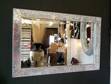 Crackle Design Wall Mirror