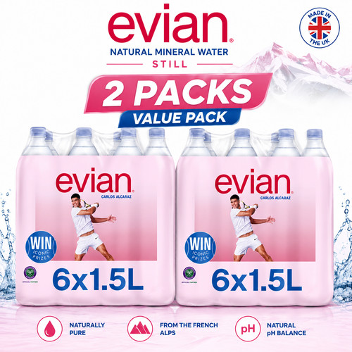 Evian still natural mineral - evian,