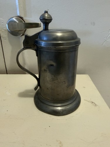 Antique pewter tankard - pewter, 18th