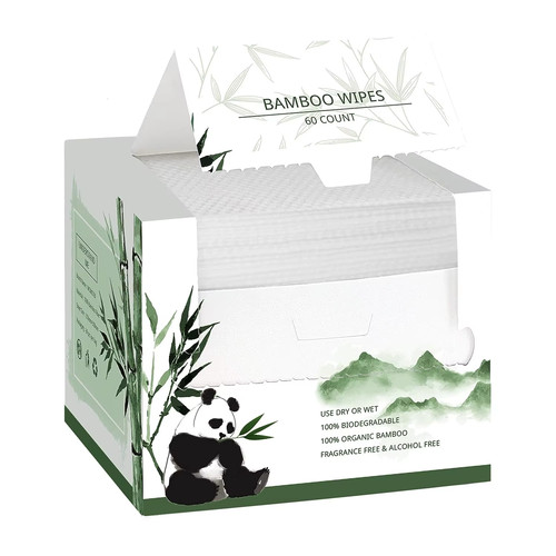 60ct bamboo disposable face - 60ct,