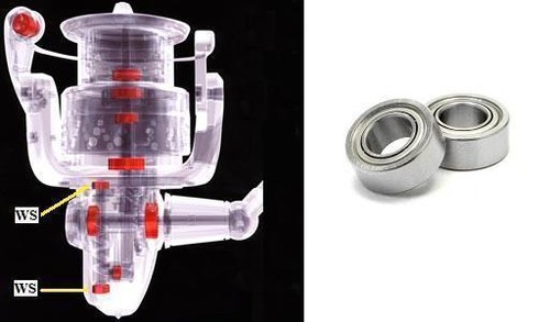 Daiwa worm shaft bearing