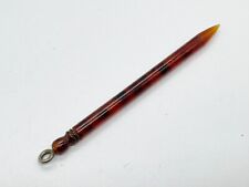 ANTIQUE FAUX TORTOISESHELL  SAILMAKER’S TOOL AWL UNIQUE SEWING COLLECTIBLE SPIKE