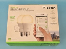 ⭐️ Belkin WEMO LED 2x Bulb Lighting STARTER KIT Smart Home  - 'NEW OTHER' ⭐️