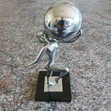 ART DECO GLOBE/ BALL. NUDE