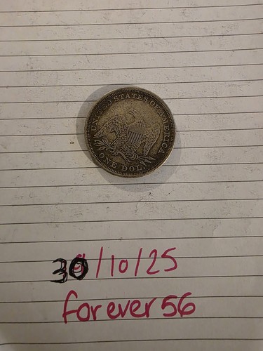 1862 copper peace dollar - us,