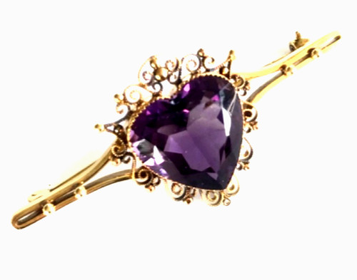 Antique 9ct gold - antique, heart