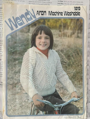 Vintage knitting pattern wendy - pattern,