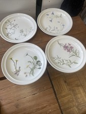 Portmeirion “The Queens Hidden Garden “ Dinner Plates Set 4 Plate 10 1/2”