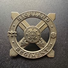 Bb8- British Army Highland Regiment Cap Badge 