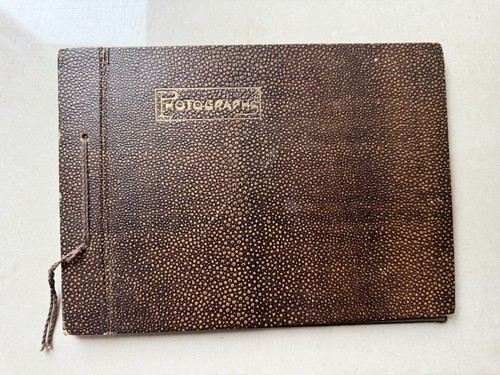 Vintage empty photograph album - empty,