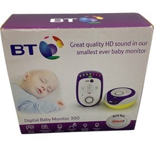 BT Digital Baby Monitor 300 HD Sound Two Way Talk Back Compact AC