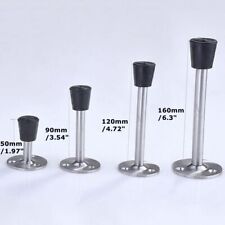 Rubber Stainless Steel Door Stop Long Wedge Buffer Jammer Jam Stopper 6 - 16cm