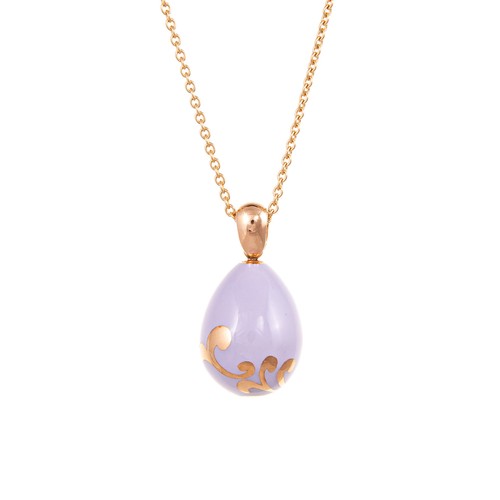 Faberge egg pendant necklace - egg,