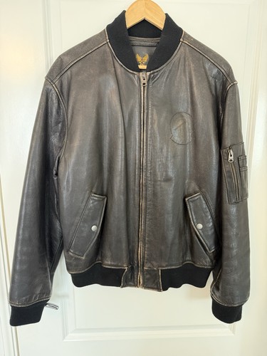Avirex men leather - avirex, bomber