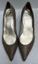 Stuart Weitzman Gold Pumps